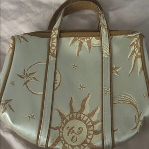 Elegant Cream and Tan Women's Bag